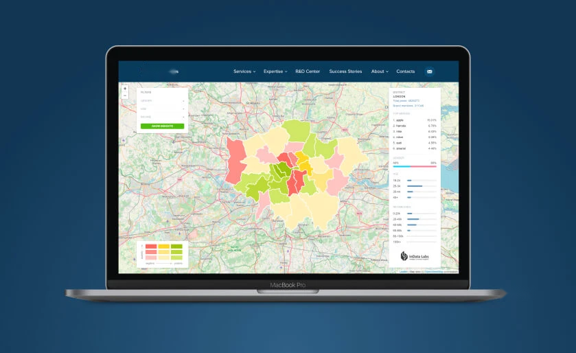 Interactive map of London